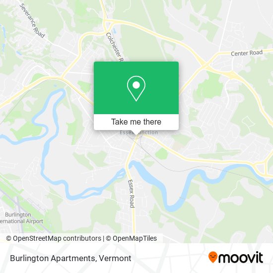 Mapa de Burlington Apartments