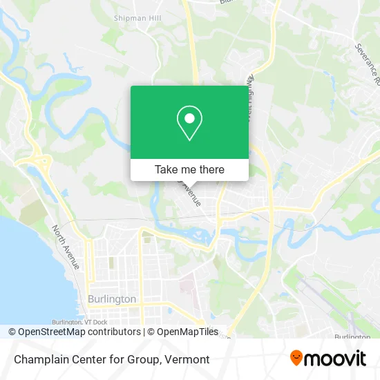 Champlain Center for Group map