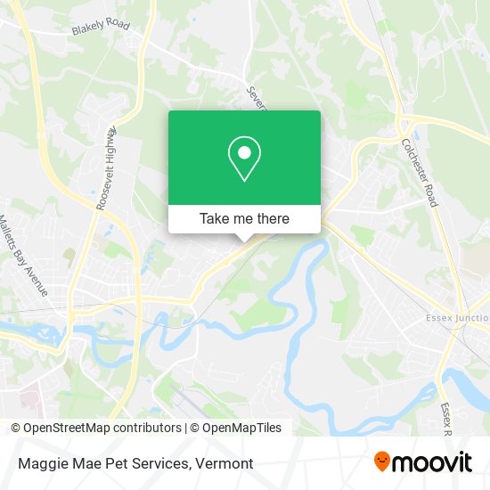 Maggie Mae Pet Services map