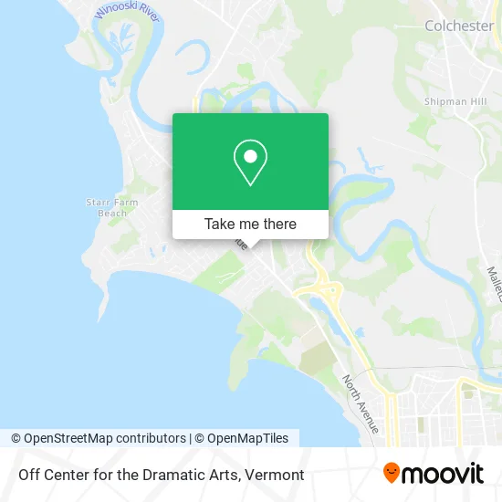 Off Center for the Dramatic Arts map