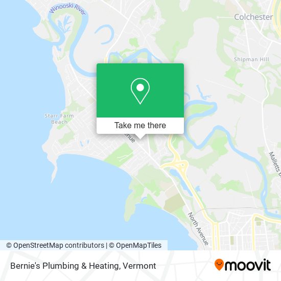 Mapa de Bernie's Plumbing & Heating