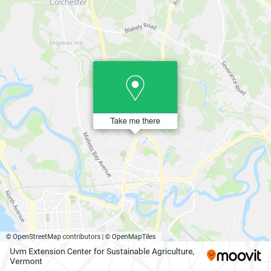 Uvm Extension Center for Sustainable Agriculture map