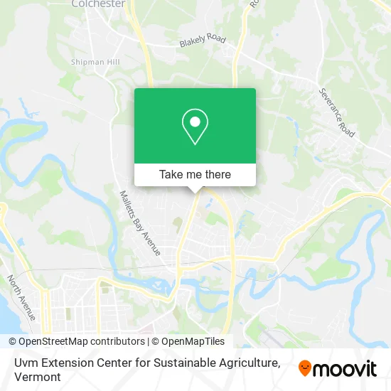 Mapa de Uvm Extension Center for Sustainable Agriculture
