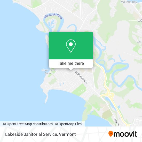 Lakeside Janitorial Service map