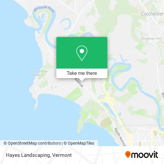 Hayes Landscaping map