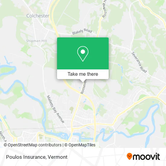 Poulos Insurance map