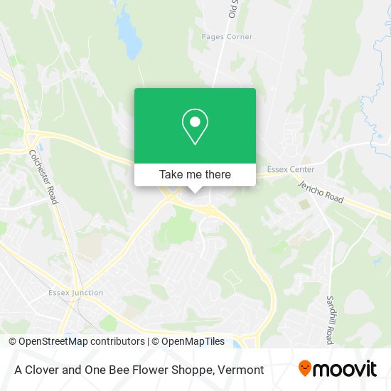 A Clover and One Bee Flower Shoppe map
