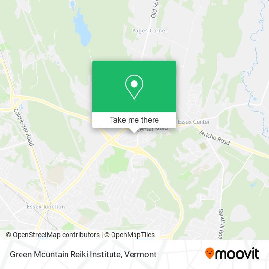 Mapa de Green Mountain Reiki Institute