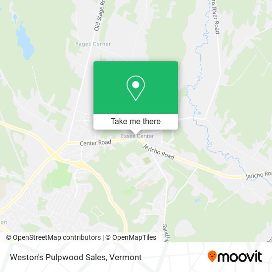 Weston's Pulpwood Sales map