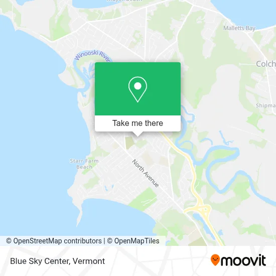 Blue Sky Center map