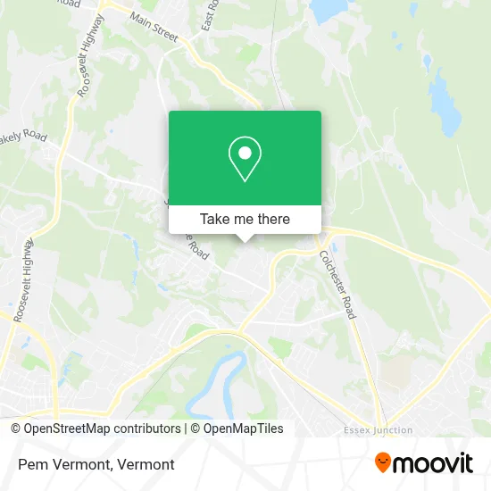 Pem Vermont map