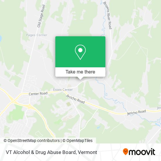VT Alcohol & Drug Abuse Board map