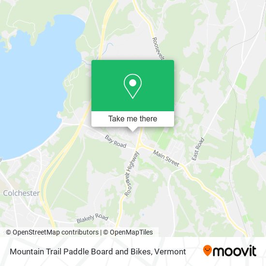 Mountain Trail Paddle Board and Bikes map