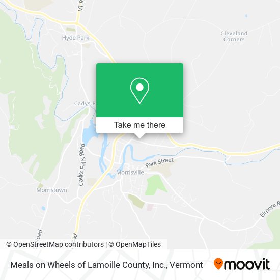 Mapa de Meals on Wheels of Lamoille County, Inc.