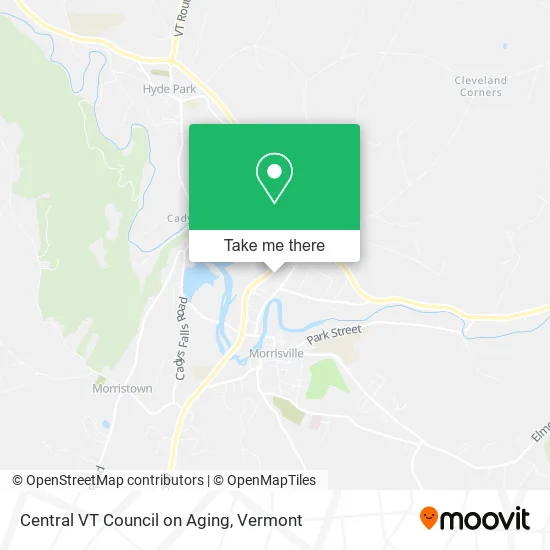 Central VT Council on Aging map