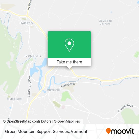 Green Mountain Support Services map