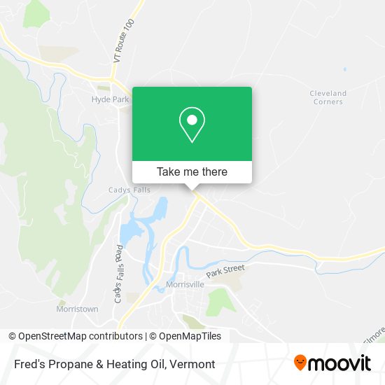 Fred's Propane & Heating Oil map