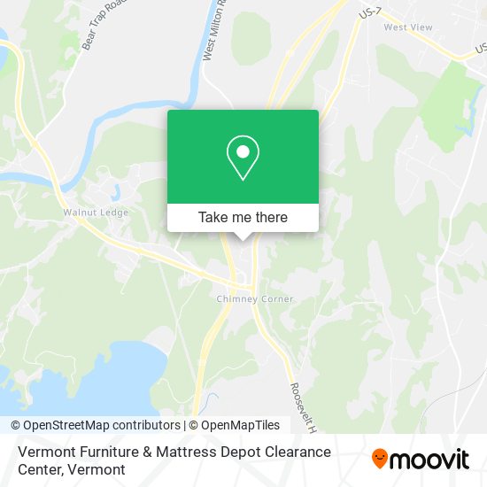 Vermont Furniture & Mattress Depot Clearance Center map