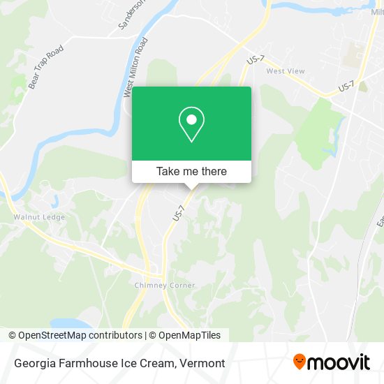 Georgia Farmhouse Ice Cream map