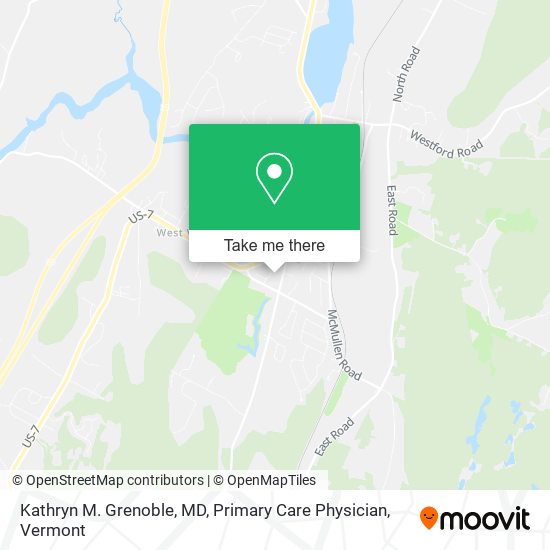 Kathryn M. Grenoble, MD, Primary Care Physician map