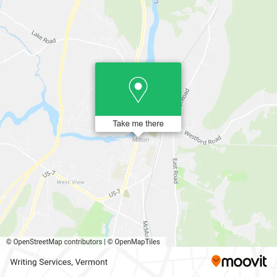 Writing Services map