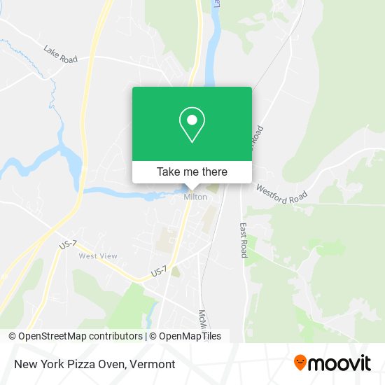 Mapa de New York Pizza Oven