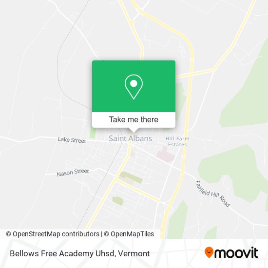 Bellows Free Academy Uhsd map