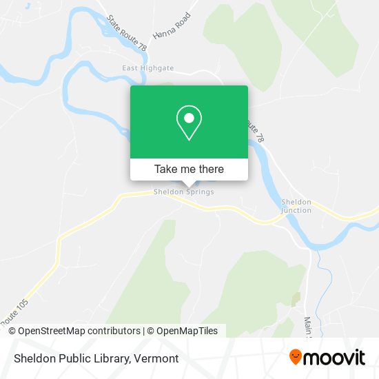 Sheldon Public Library map