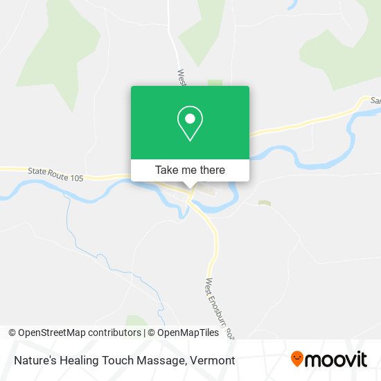 Nature's Healing Touch Massage map