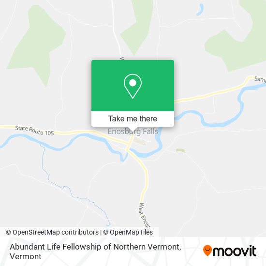 Abundant Life Fellowship of Northern Vermont map