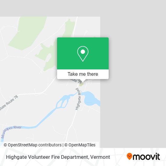 Highgate Volunteer Fire Department map