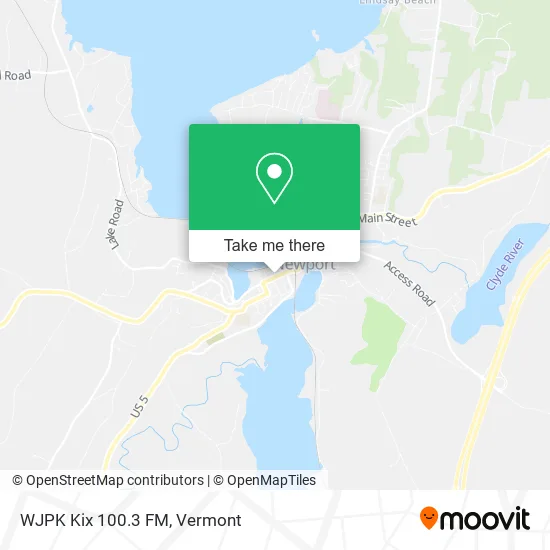 Mapa de WJPK Kix 100.3 FM