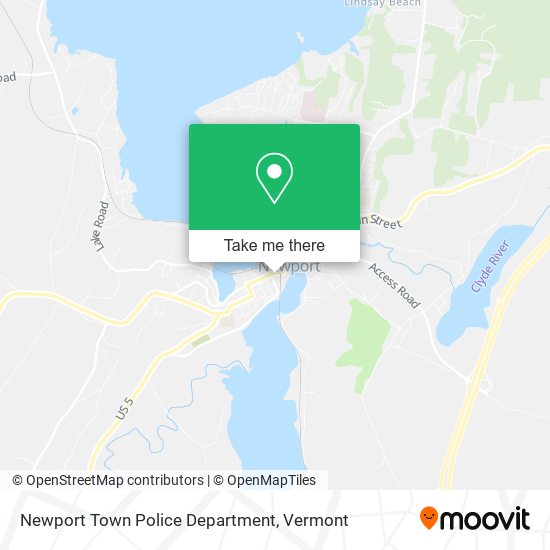 Mapa de Newport Town Police Department