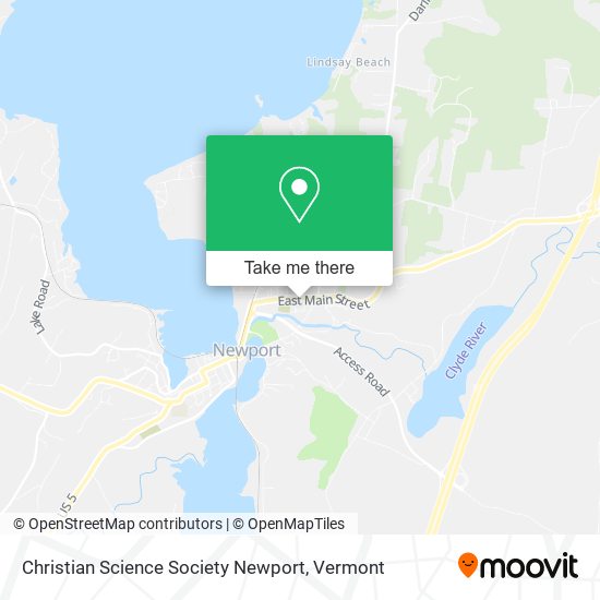Christian Science Society Newport map