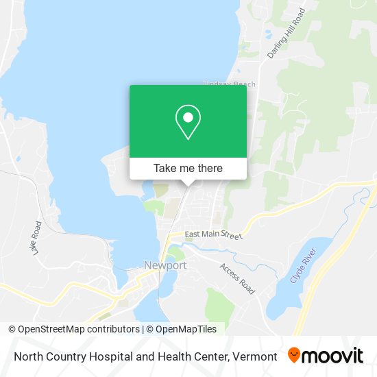 North Country Hospital and Health Center map