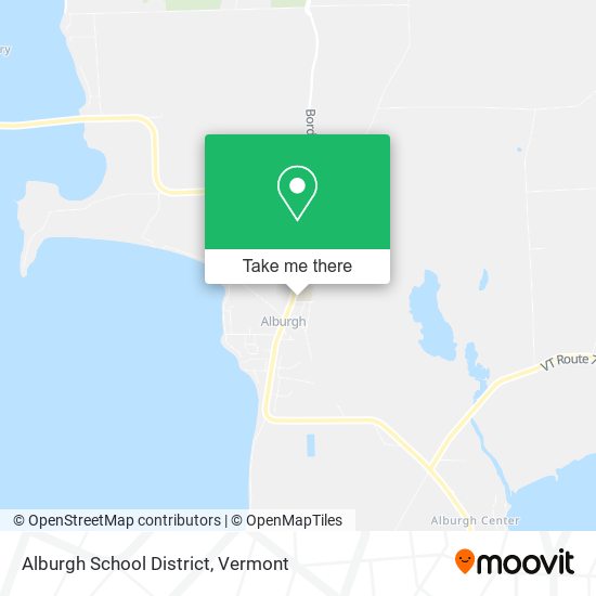 Alburgh School District map