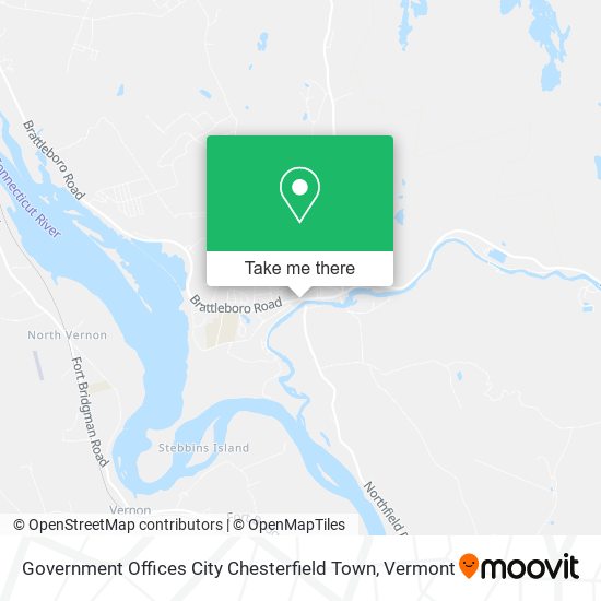 Government Offices City Chesterfield Town map