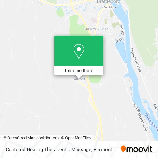 Centered Healing Therapeutic Massage map