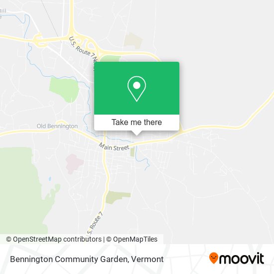 Bennington Community Garden map