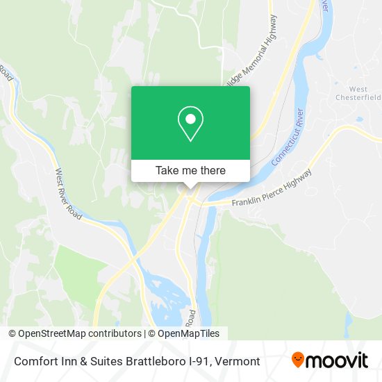 Comfort Inn & Suites Brattleboro I-91 map