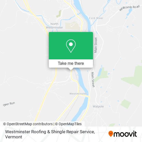 Westminster Roofing & Shingle Repair Service map