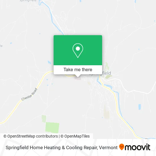 Springfield Home Heating & Cooling Repair map