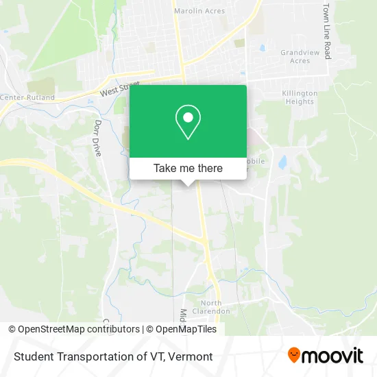 Mapa de Student Transportation of VT