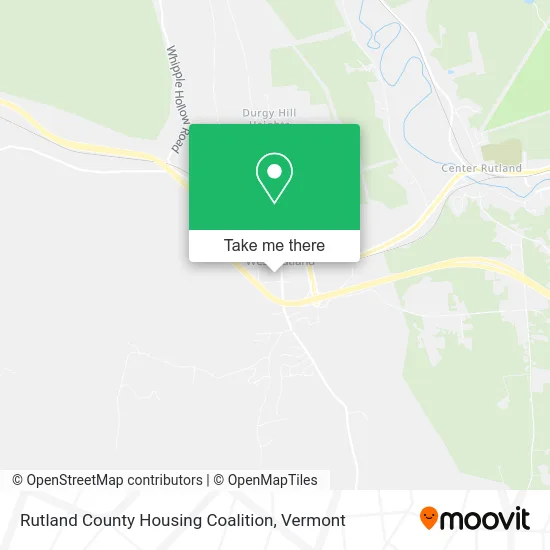 Rutland County Housing Coalition map