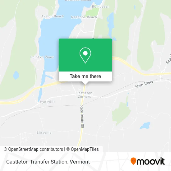 Castleton Transfer Station map