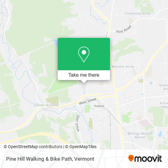 Pine Hill Walking & Bike Path map