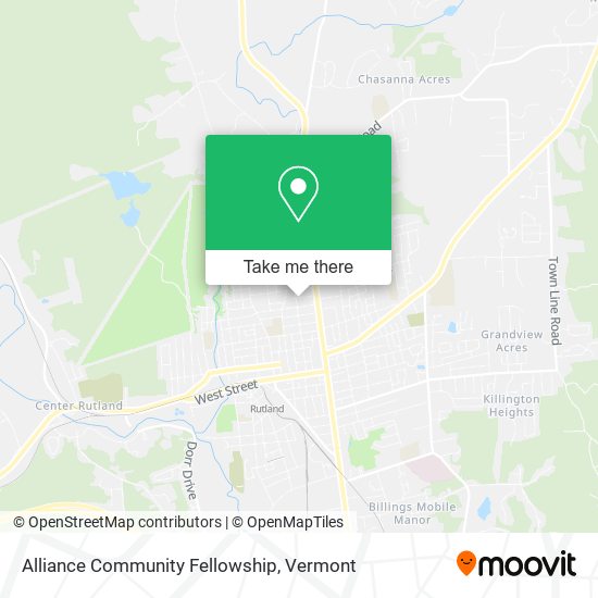 Alliance Community Fellowship map
