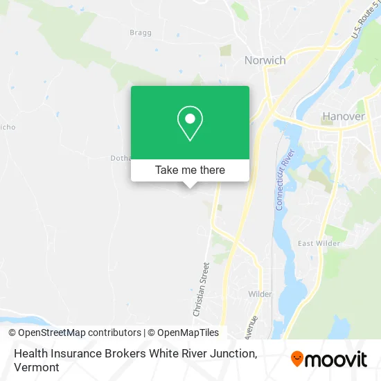 Health Insurance Brokers White River Junction map