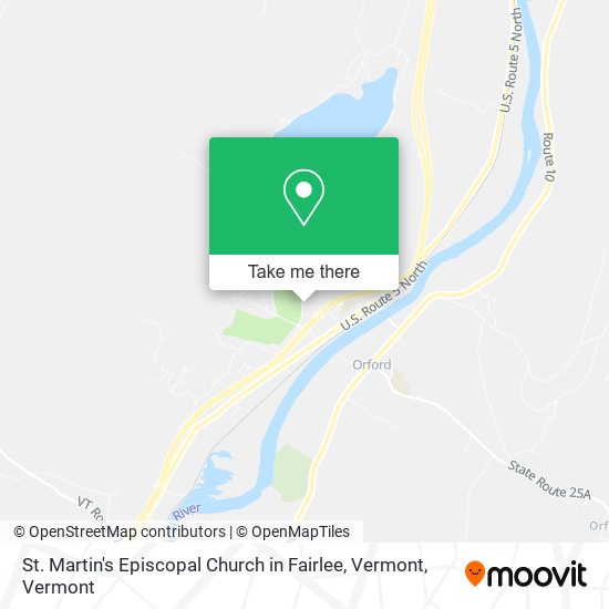 Mapa de St. Martin's Episcopal Church in Fairlee, Vermont