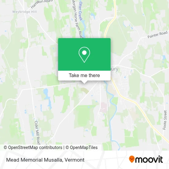 Mead Memorial Musalla map